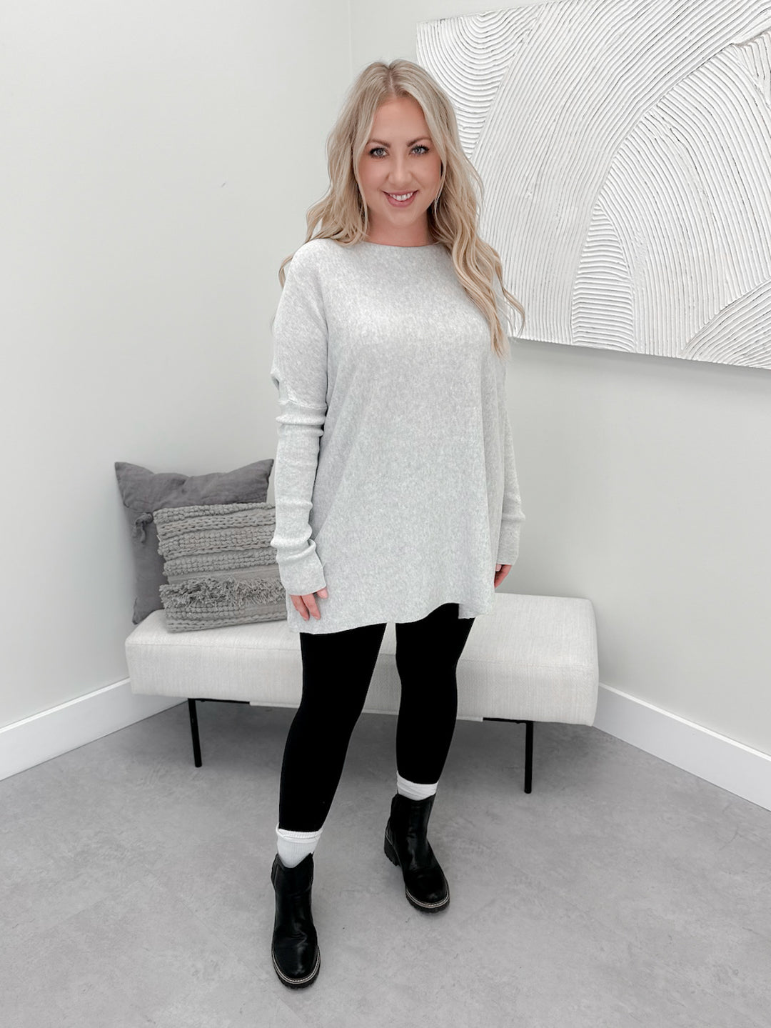 Rhea Sweater in Grey