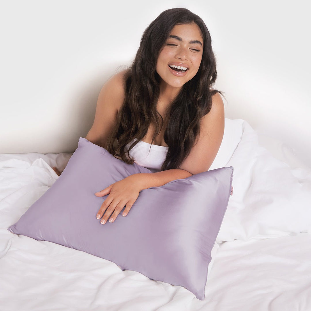 Standard Satin Pillowcase in Lavender by Kitsch