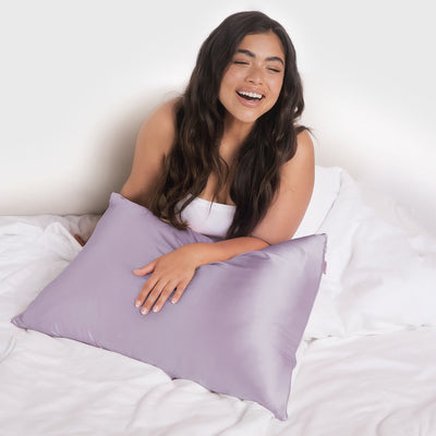 Kitsch Standard Satin Pillowcase in Lavender
