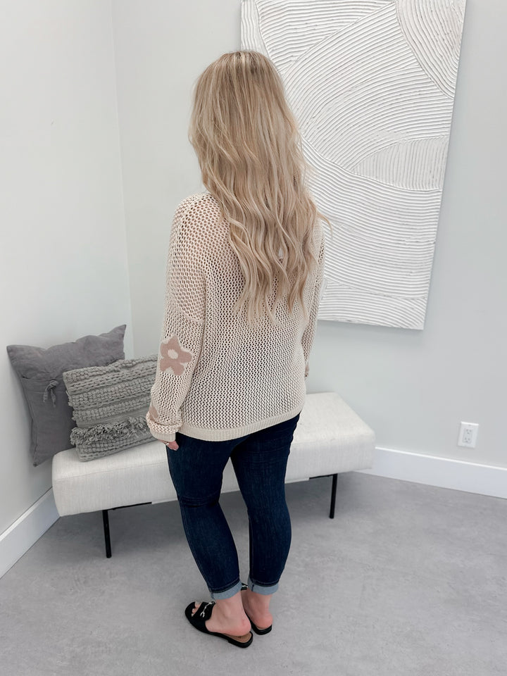 Cora Daisy Sweater in Natural