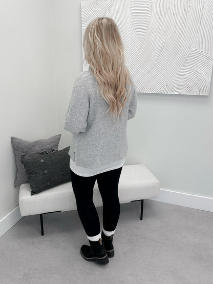 Raegan Turtle Neck Sweater in Grey