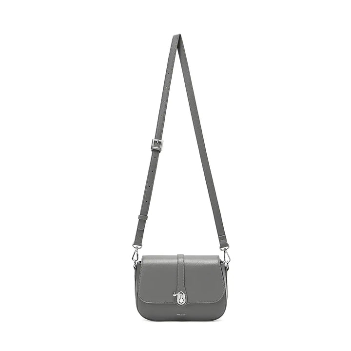 Athena Saddle Bag in Grey by Pixie Mood