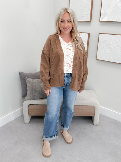 Willow Cardigan in Mocha