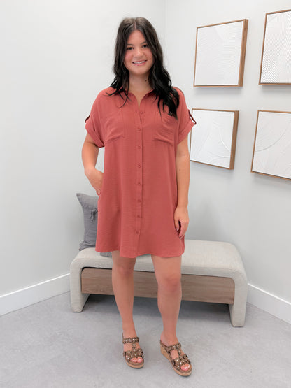 Hayes Dress in Cinnamon