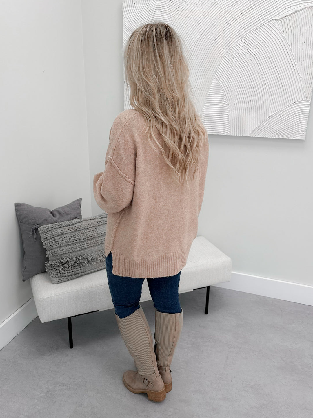 Fairytale Pumpkin Sweater in Rose Taupe