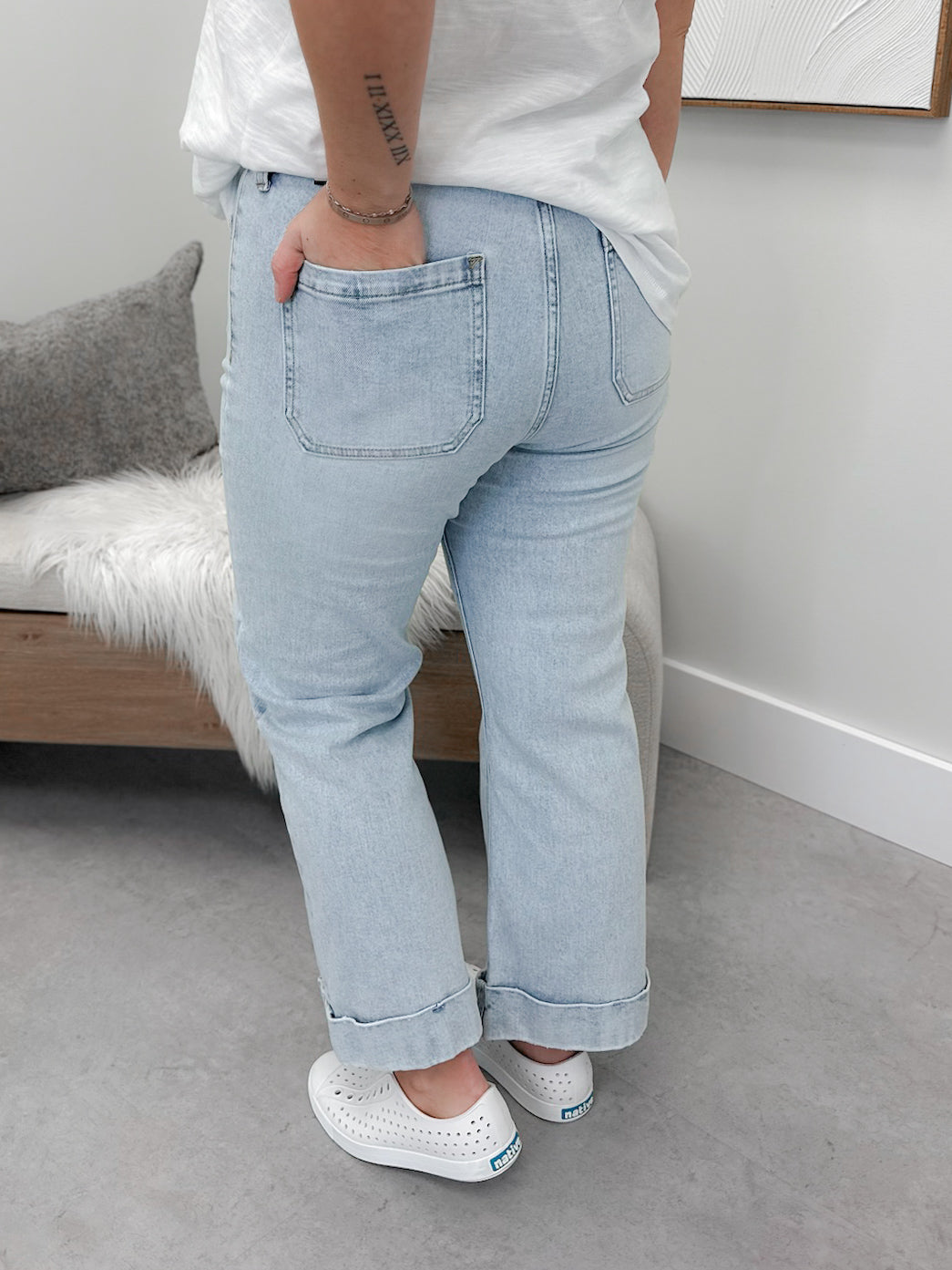 Sherry High Rise Crop Flare by Kancan