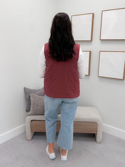 Remy Vest in Burgundy