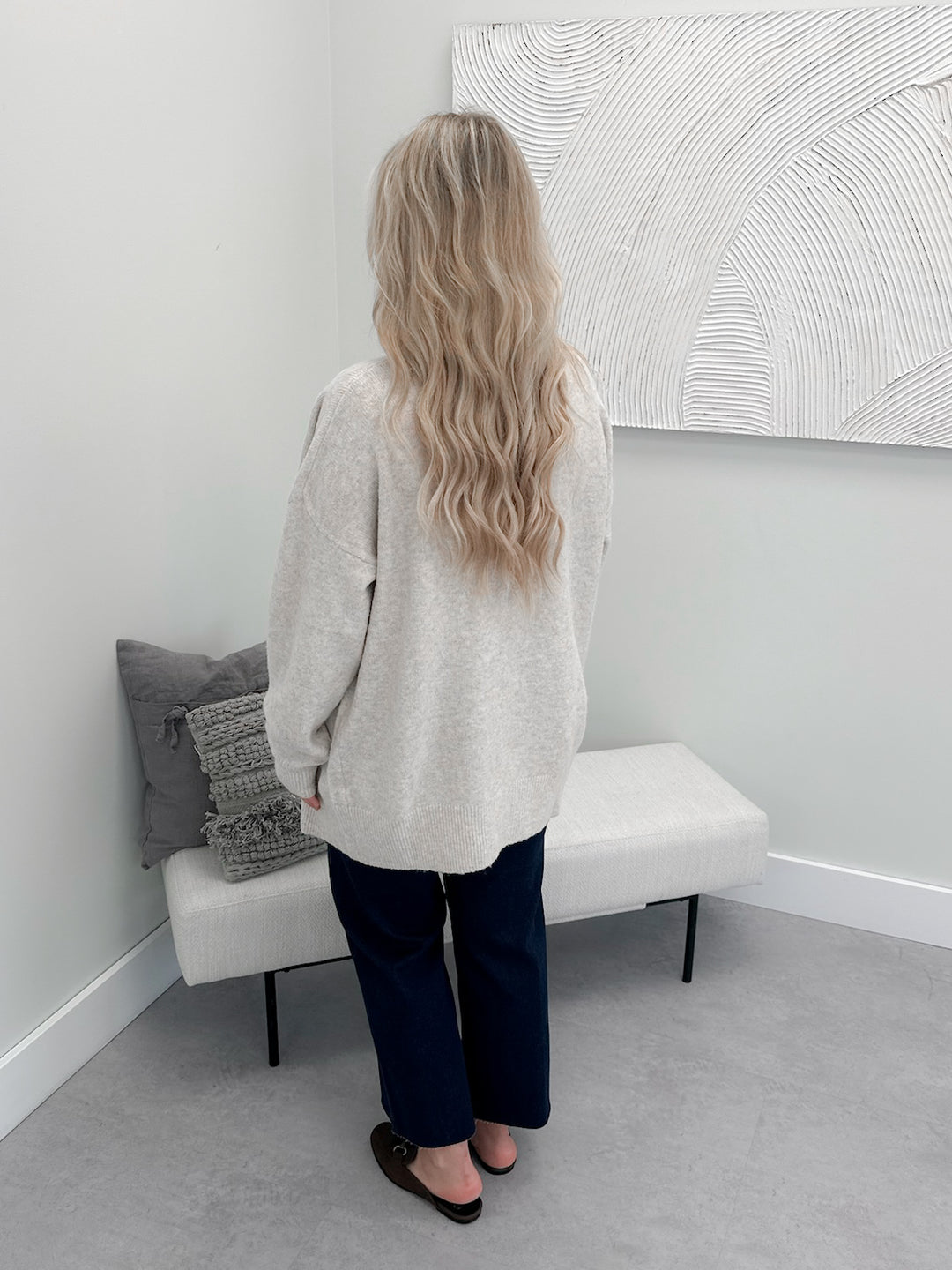 Hunter Cardi in Ecru
