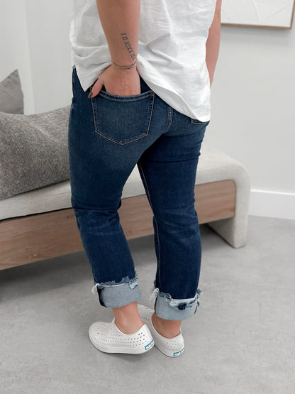 Nadine Cuffed High Rise Jeans