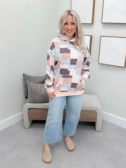 Everywhere Hoodie in Patchwork Lace by Ampersand Ave