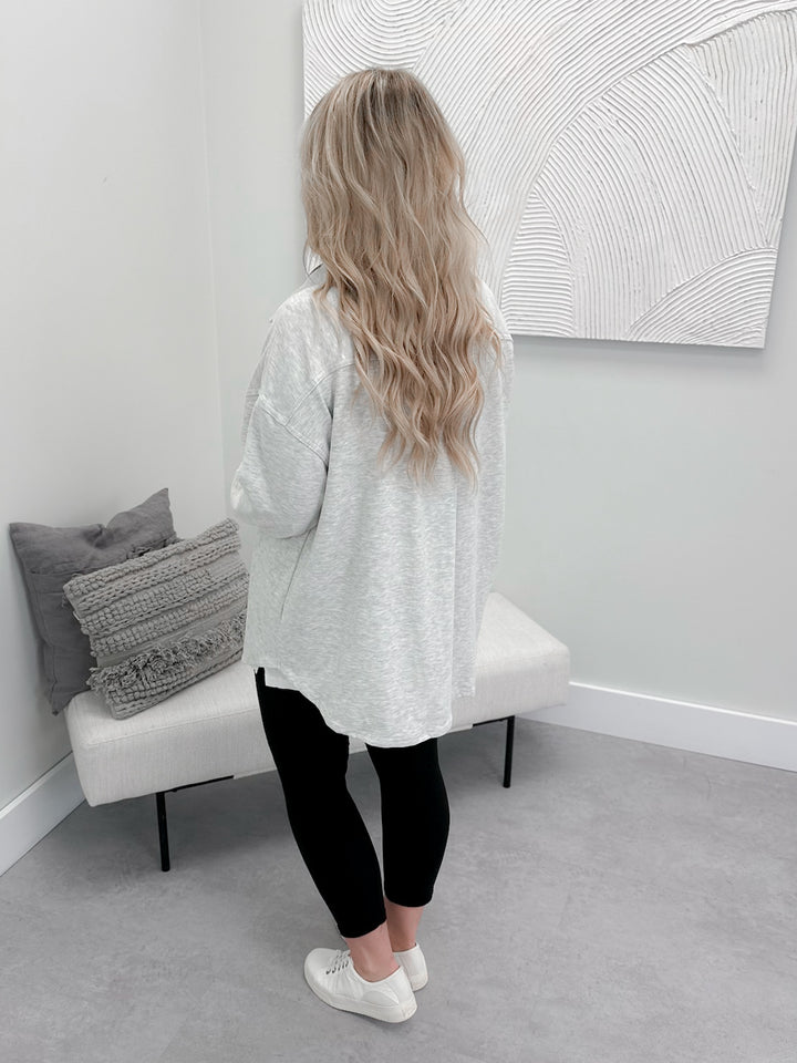 Janny Shacket in Heather White