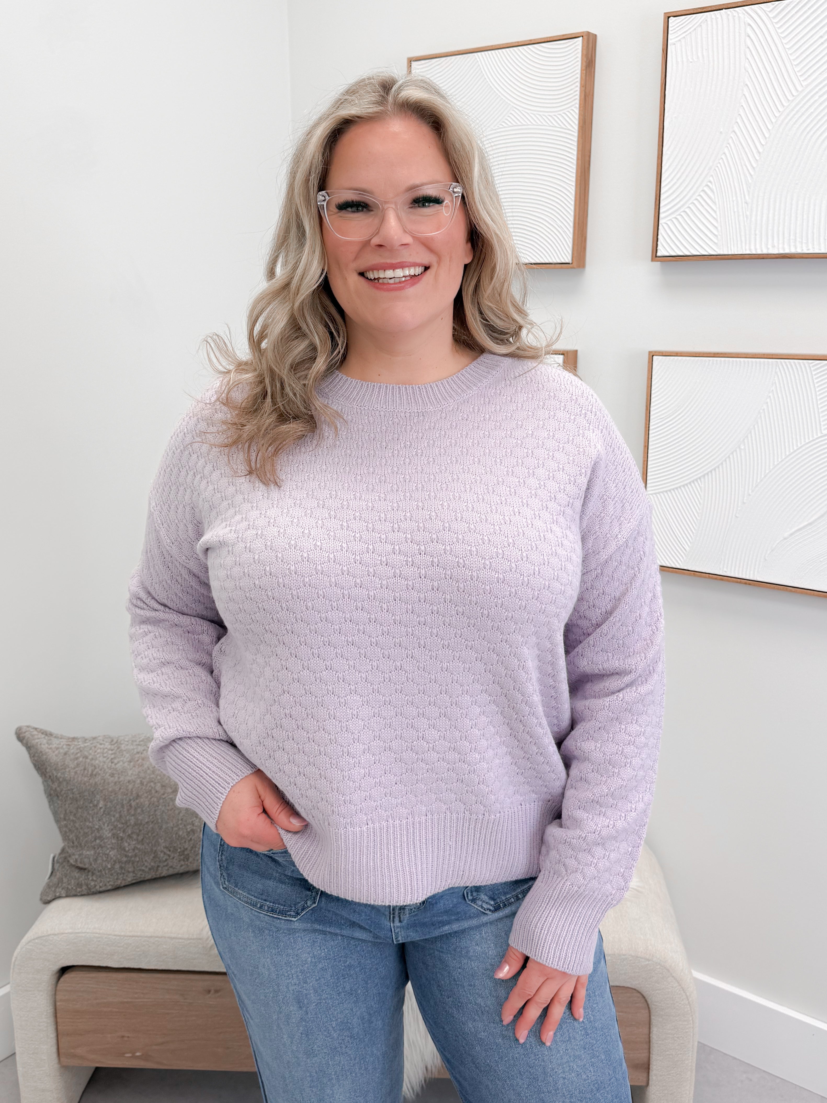 Heidi Sweater in Lavender