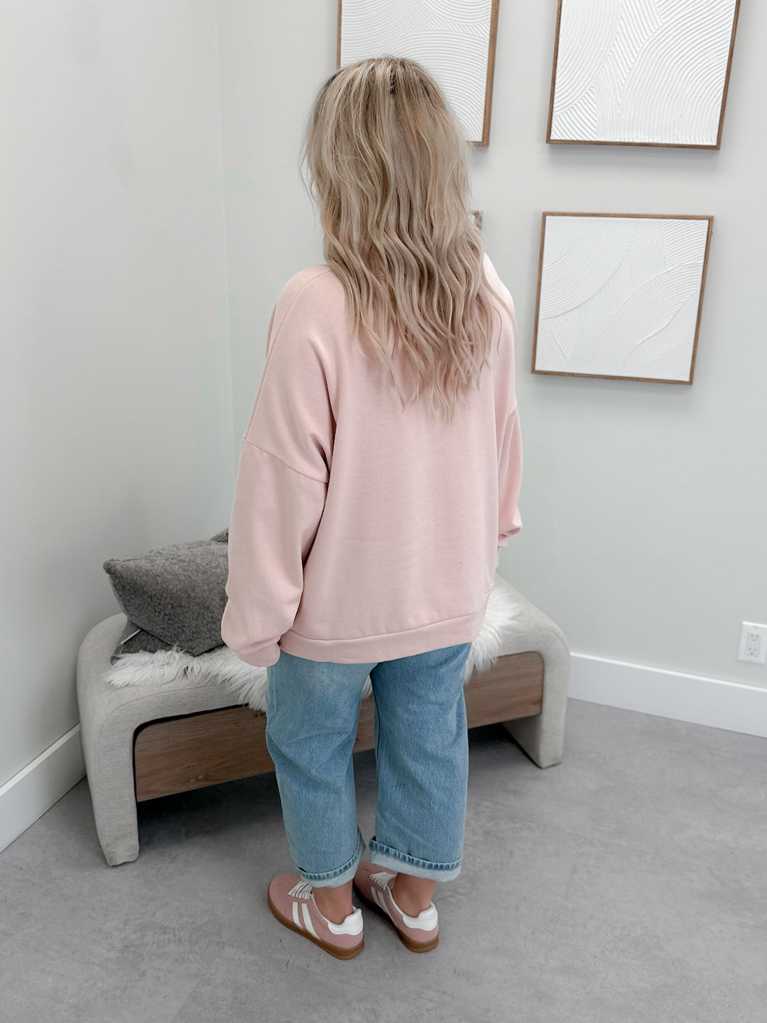 Moon Pullover in Pink