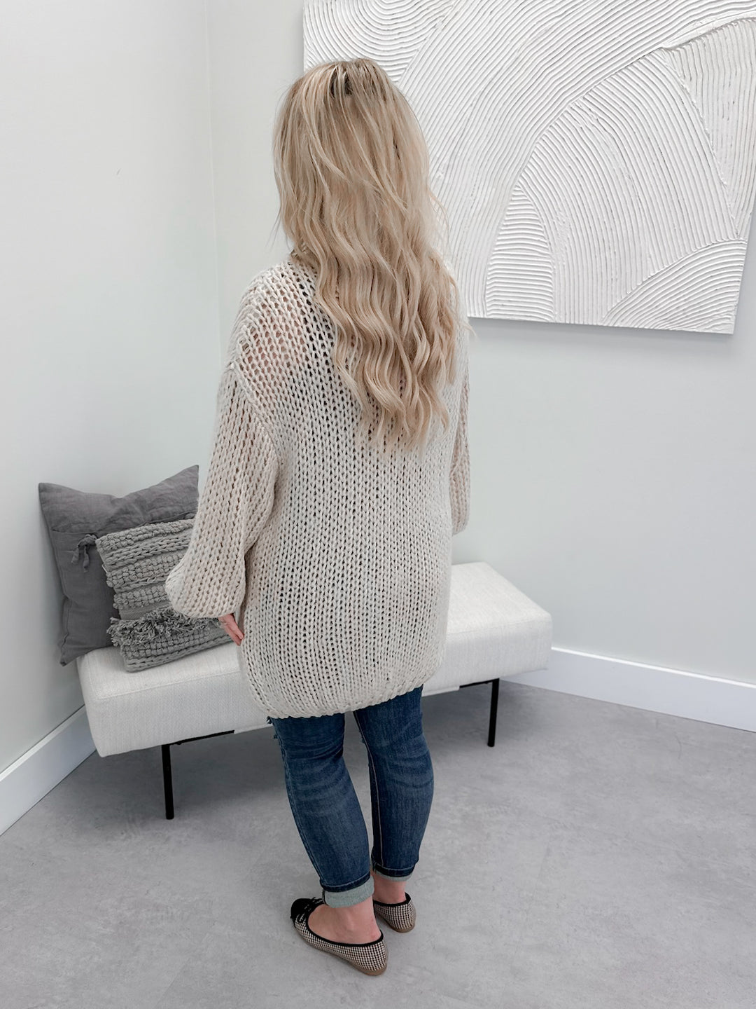 Una Cardi in Ecru