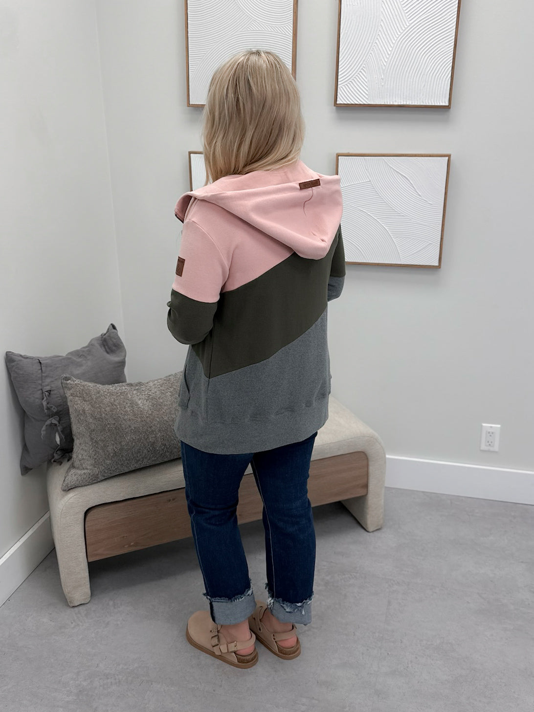 Fullzip Sweatshirt in BRB Daydreaming by Ampersand Avenue