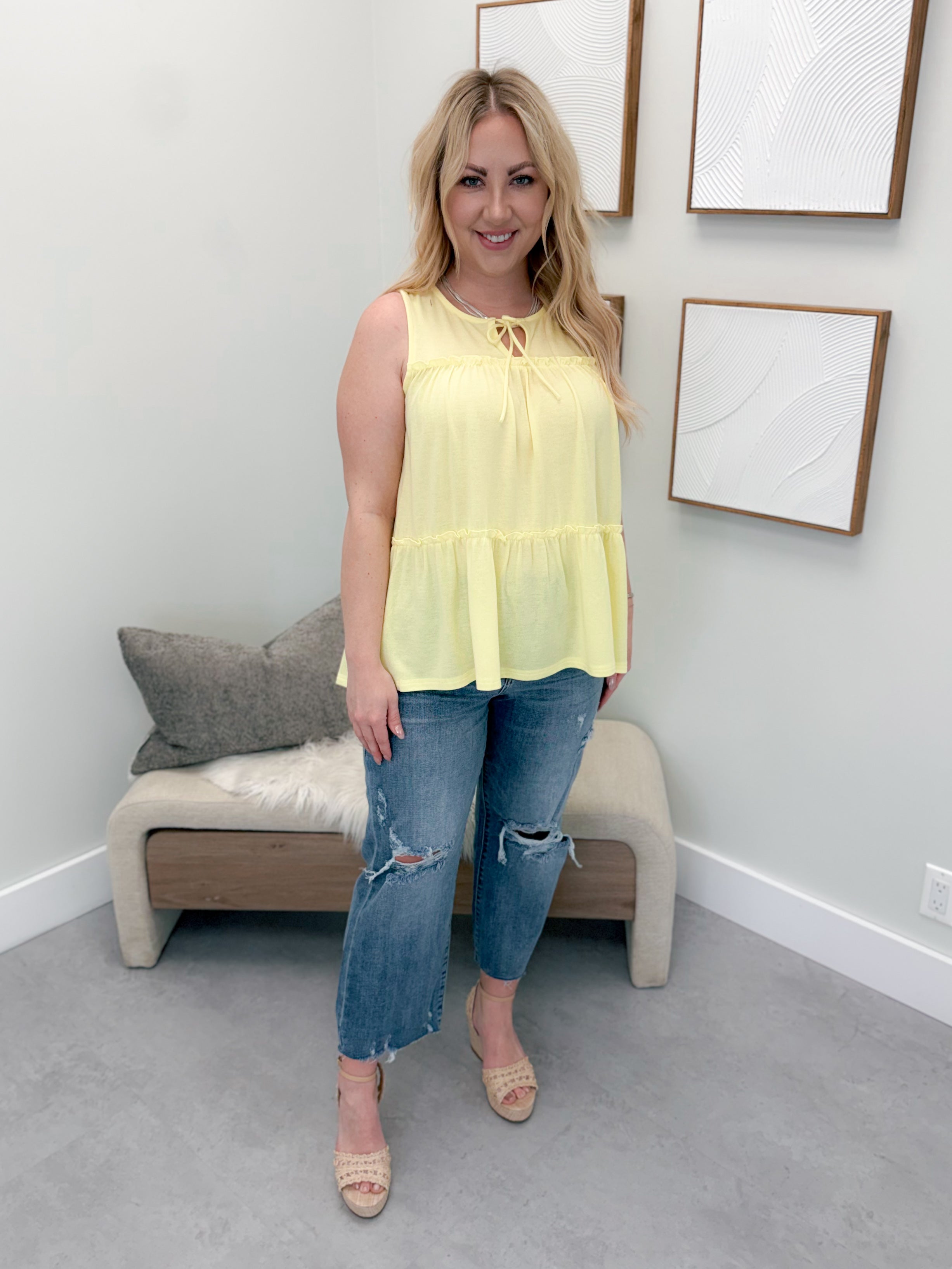 Emery Tank in Yellow