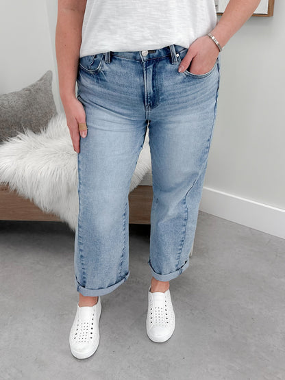 Berlin Cropped Barrel Jeans by Risen