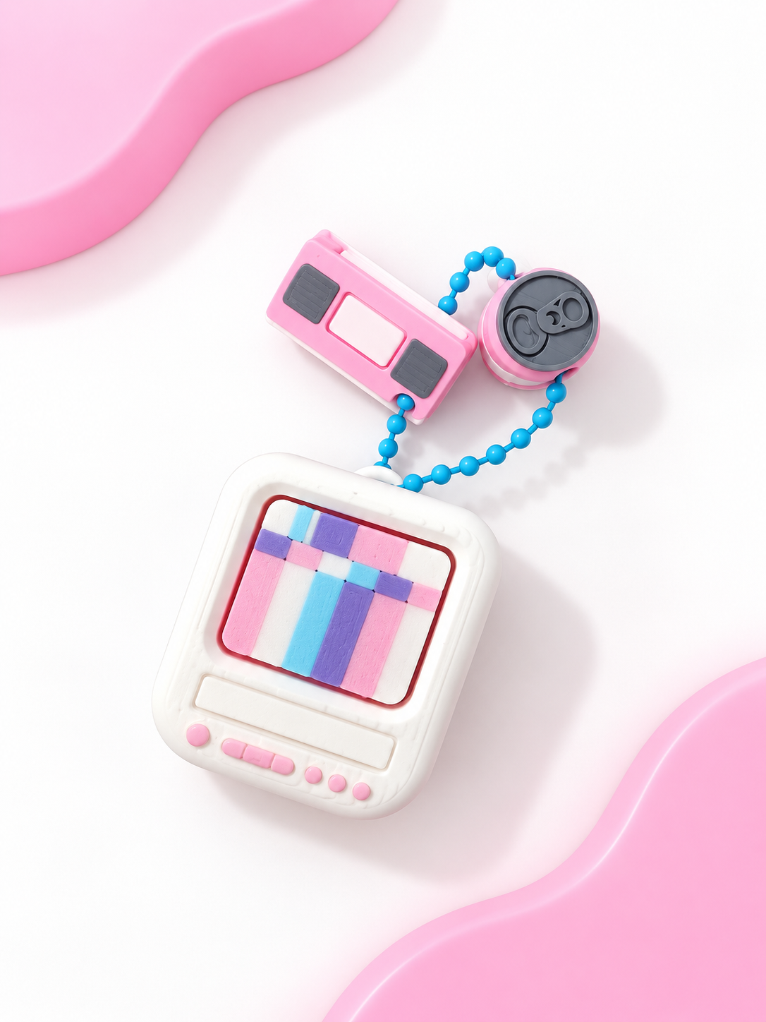 Retro TV Keychain Clickers