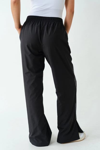 Finish Line Track Pants in Black