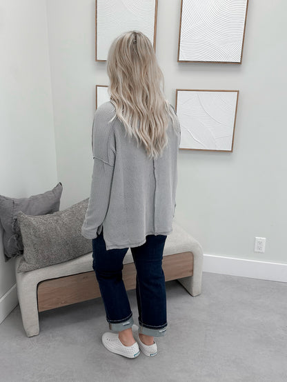 Joss Wave Long Sleeve in Sleet