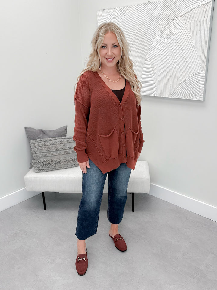 Merna Cardigan in Redwood