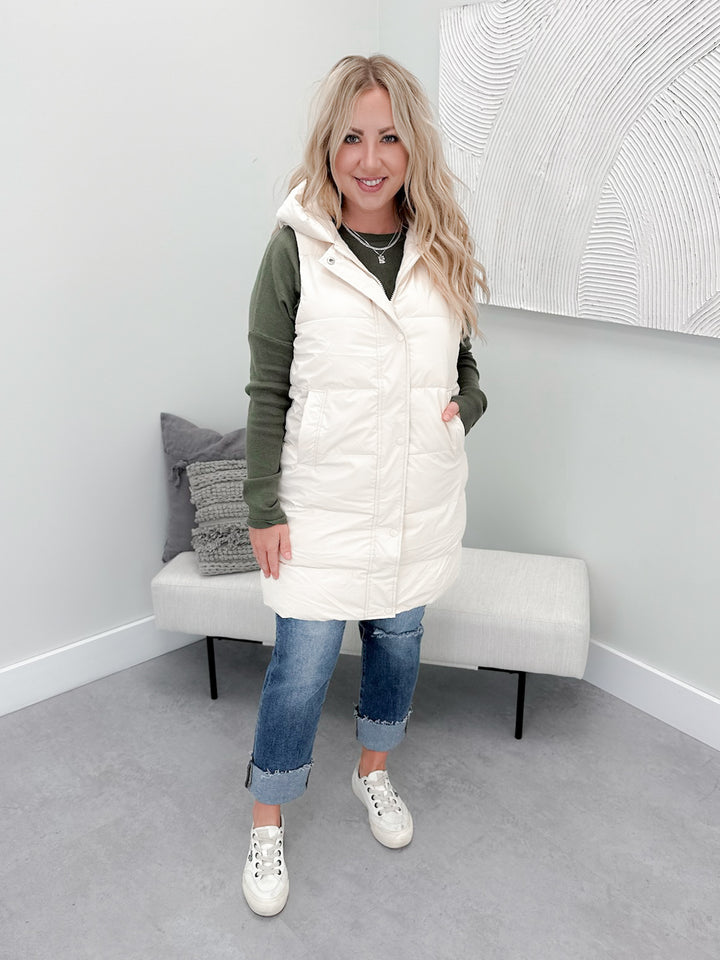 Timber Vest in Ivory