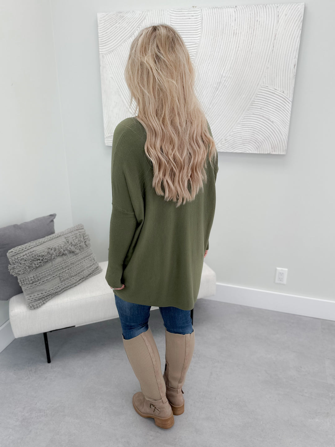 Coffee Break Sweater in Pickle