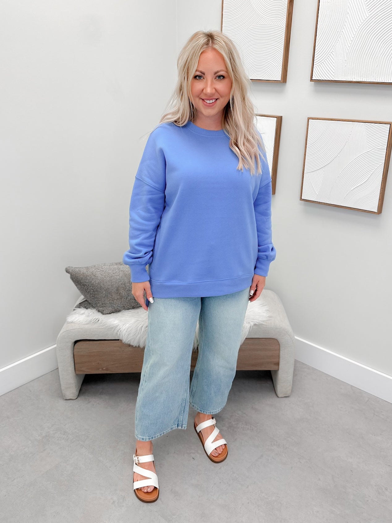 Sunbeam Pullover in Periwinkle