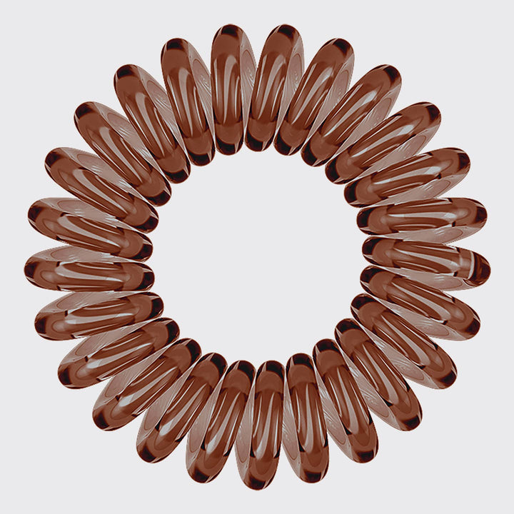 Spiral Hair Ties 8 Pack in Brunette by Kitsch