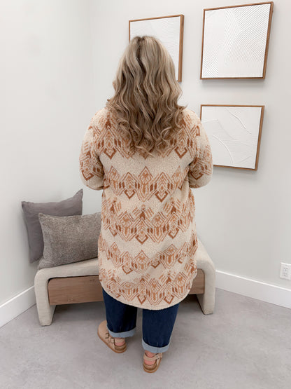 Sonoma Fleece Jacket in Aztec Creme Brûlée
