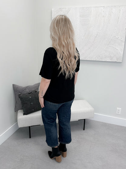 Dakota Pocket Tee in Black