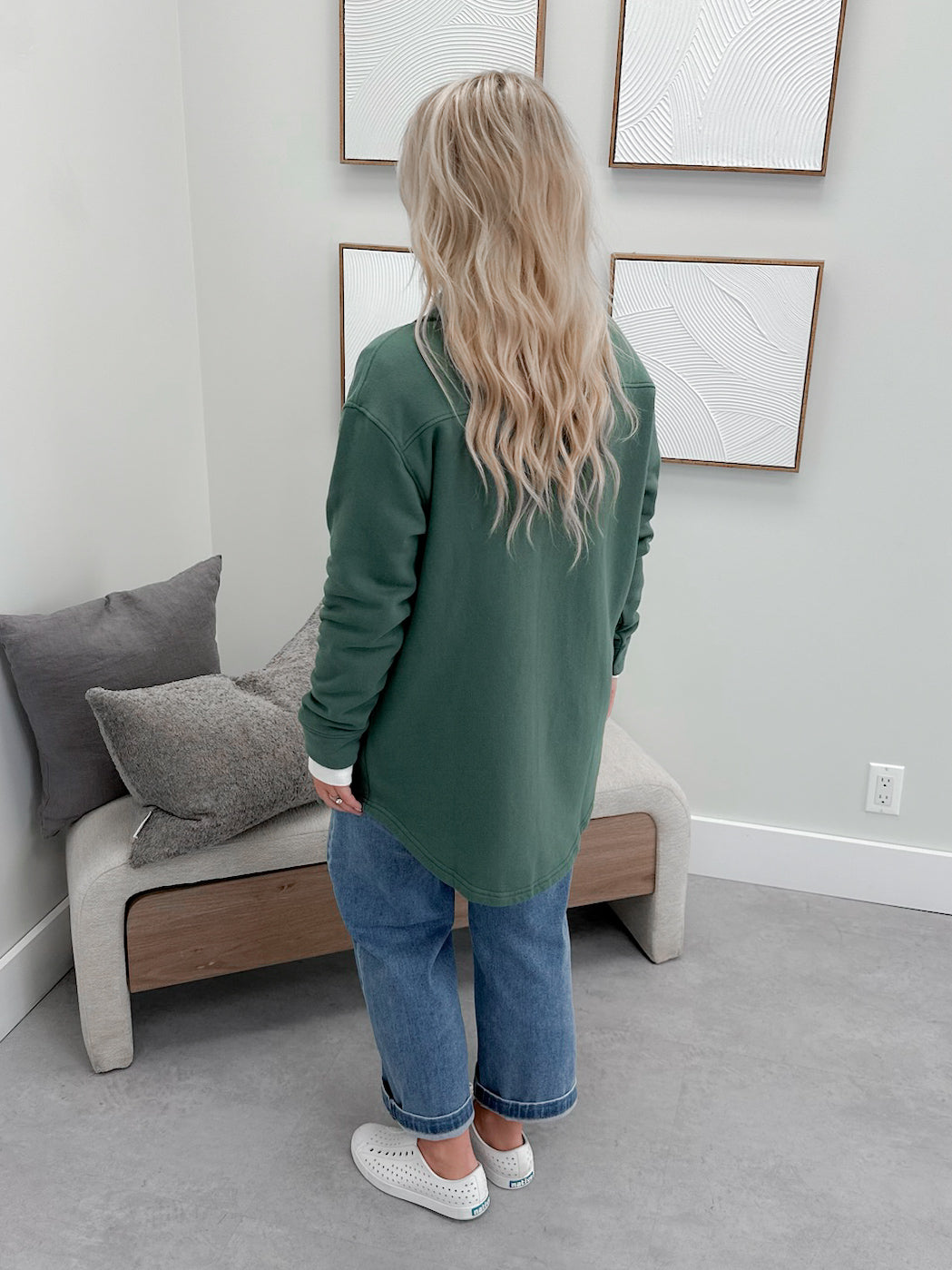 Essen Shacket in Green