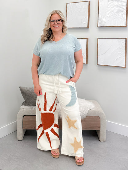 Celeste Pants in Ivory