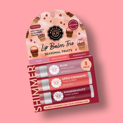 Seasonal Fruits Tinted Lip Balm Trio