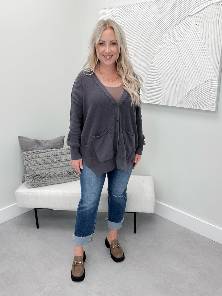Merna Cardigan in Slate
