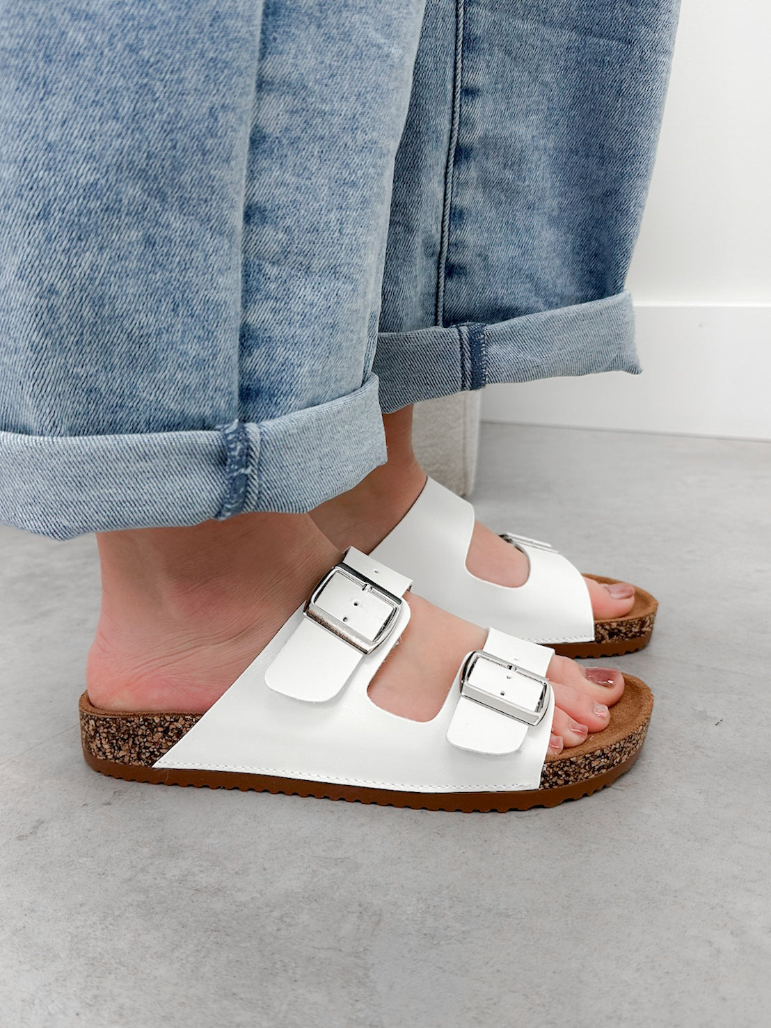 Jet Setter Sandal in White