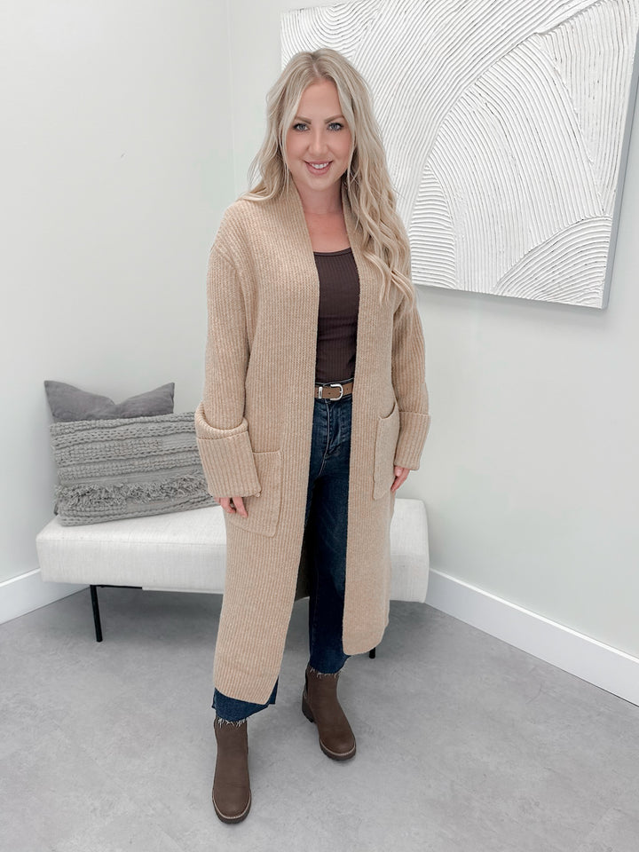 October Cardi in Camel