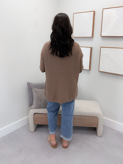 229 Pocket Sweater in Cocoa by Twenty Nine The Label