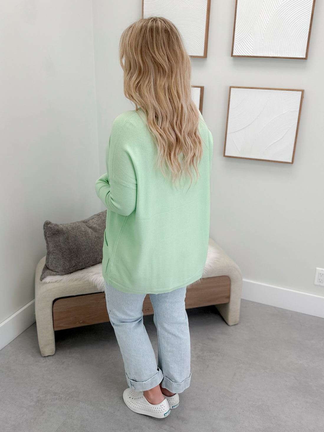 229 Pocket Sweater in Melon by Twenty Nine The Label