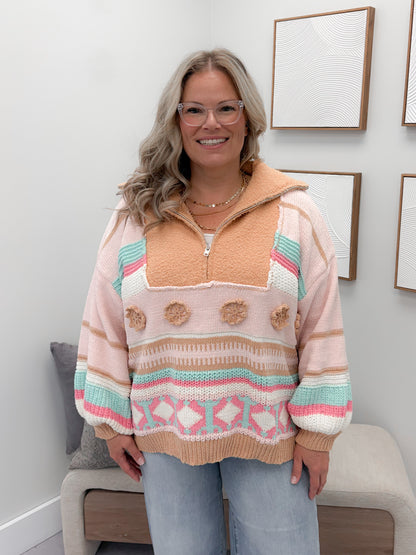 Etta Sweater in Blush by Pol