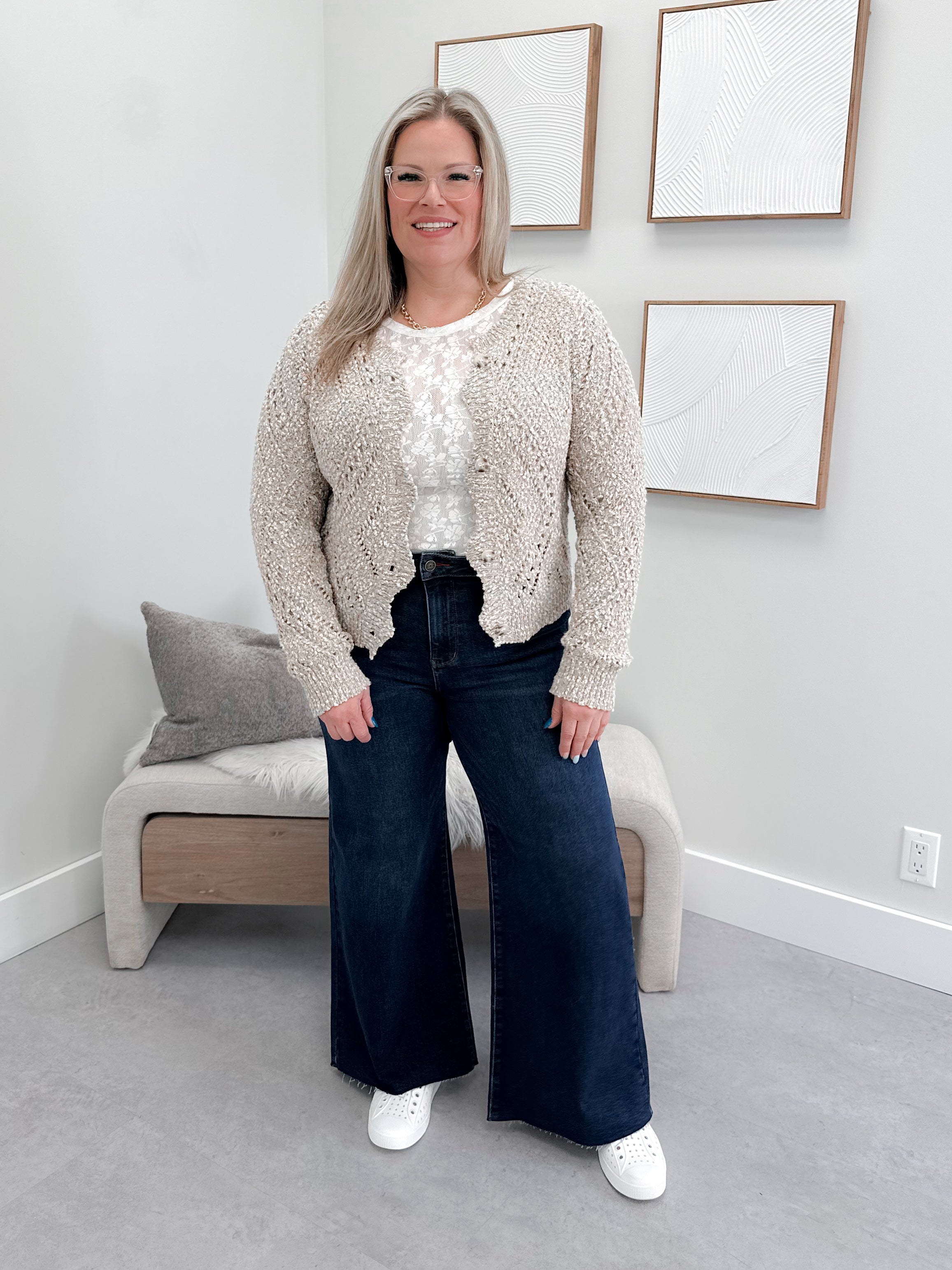 Dawson Cardigan in Sand