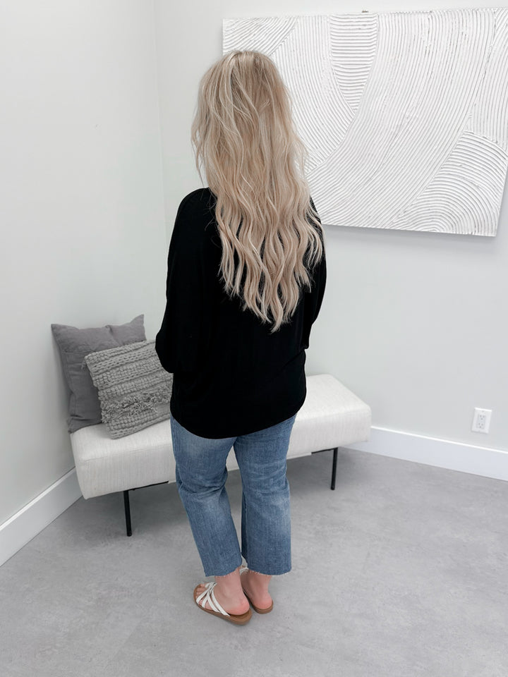 Darcy Dolman Top in Black by Michelle Mae