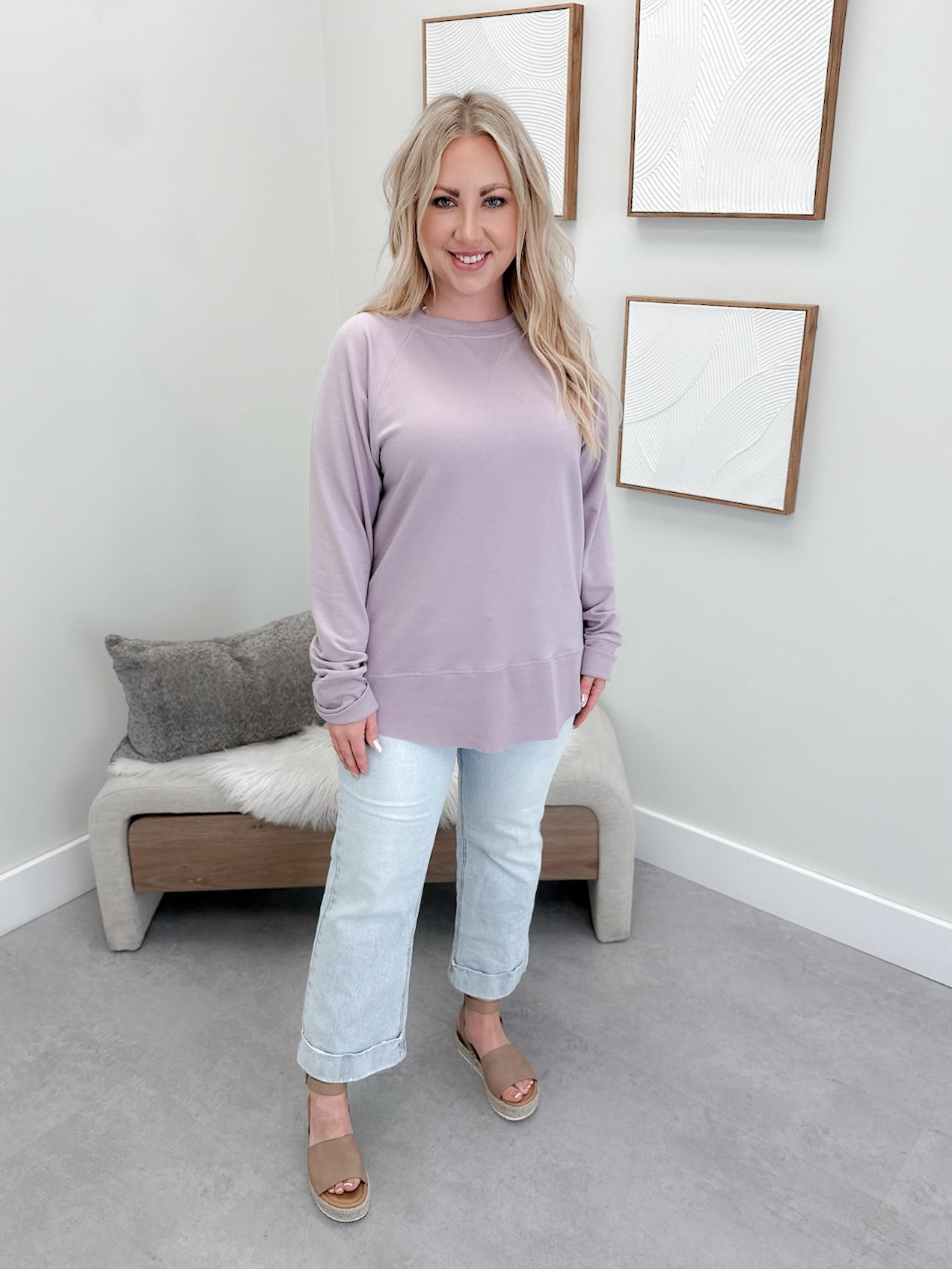 707 Long Sleeve in Lilac by Twenty Nine The Label