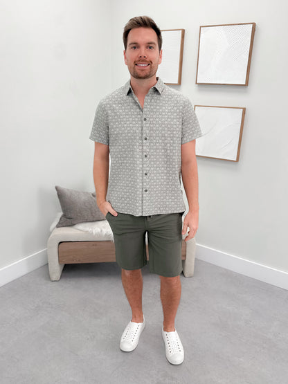 Mens Phoenix Button Up in Palm