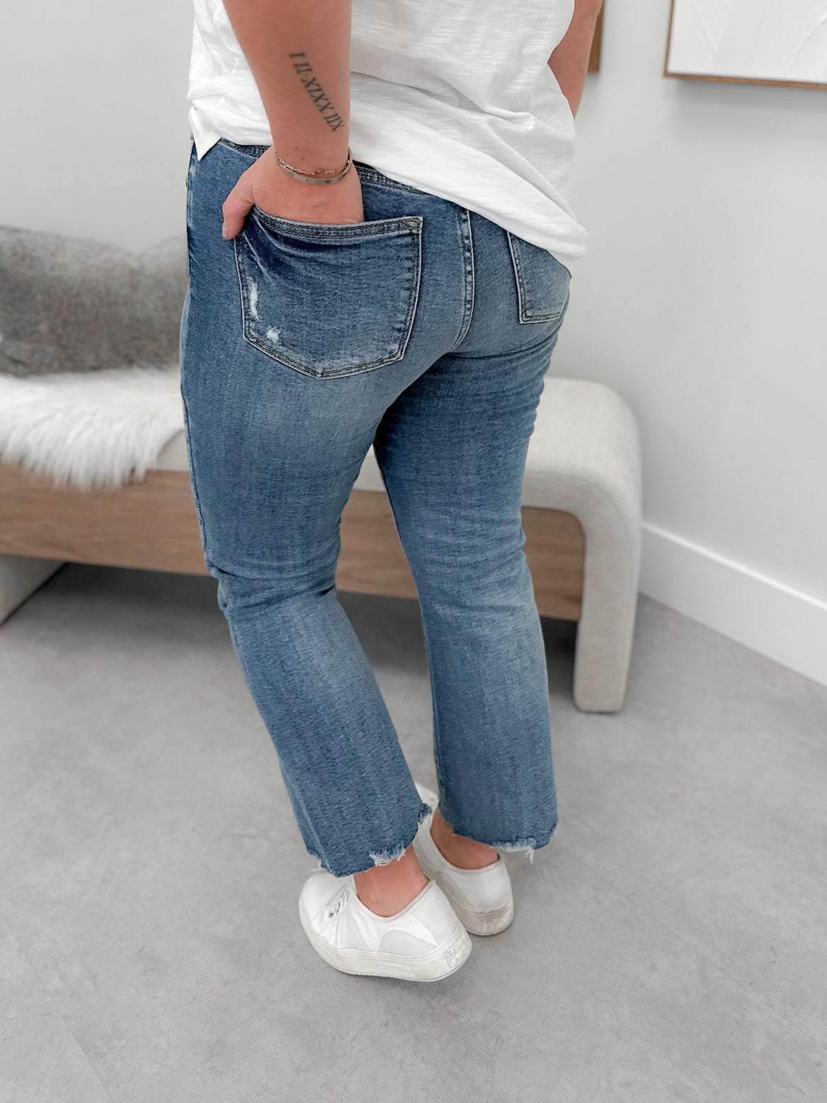 Sydney Mid Rise Kick Flare Jeans by Judy Blue