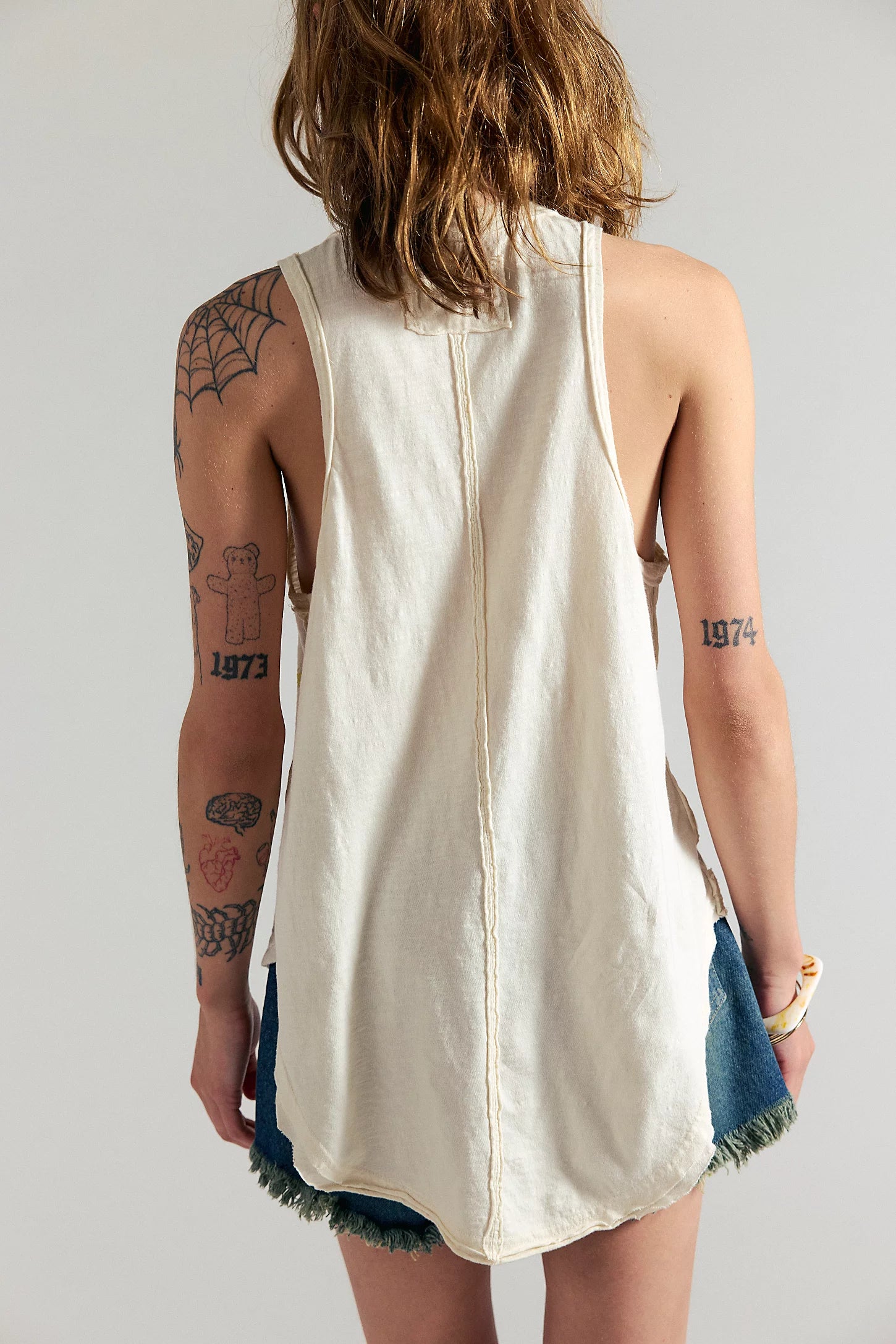 Rosie Graphic Tank in Tofu by Free People