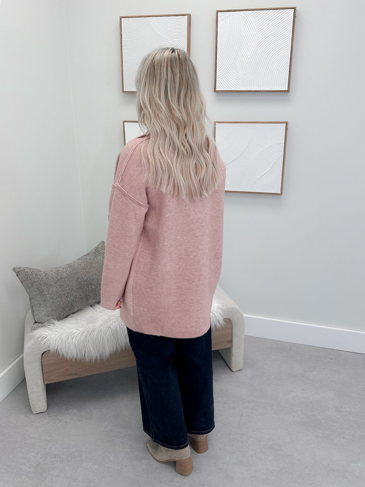 Adore Coatigan in Mauve