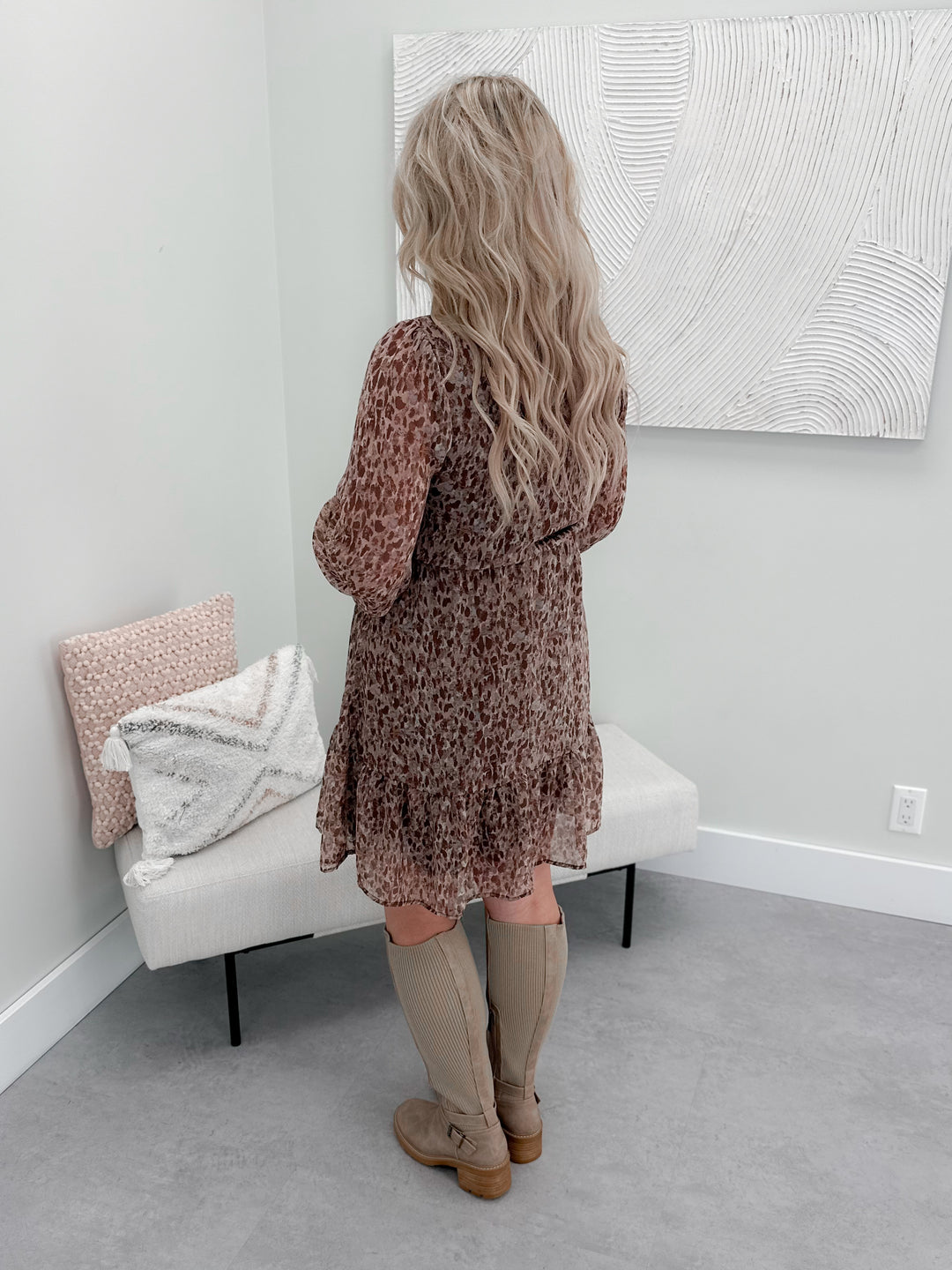 Connie Dress in Mocha