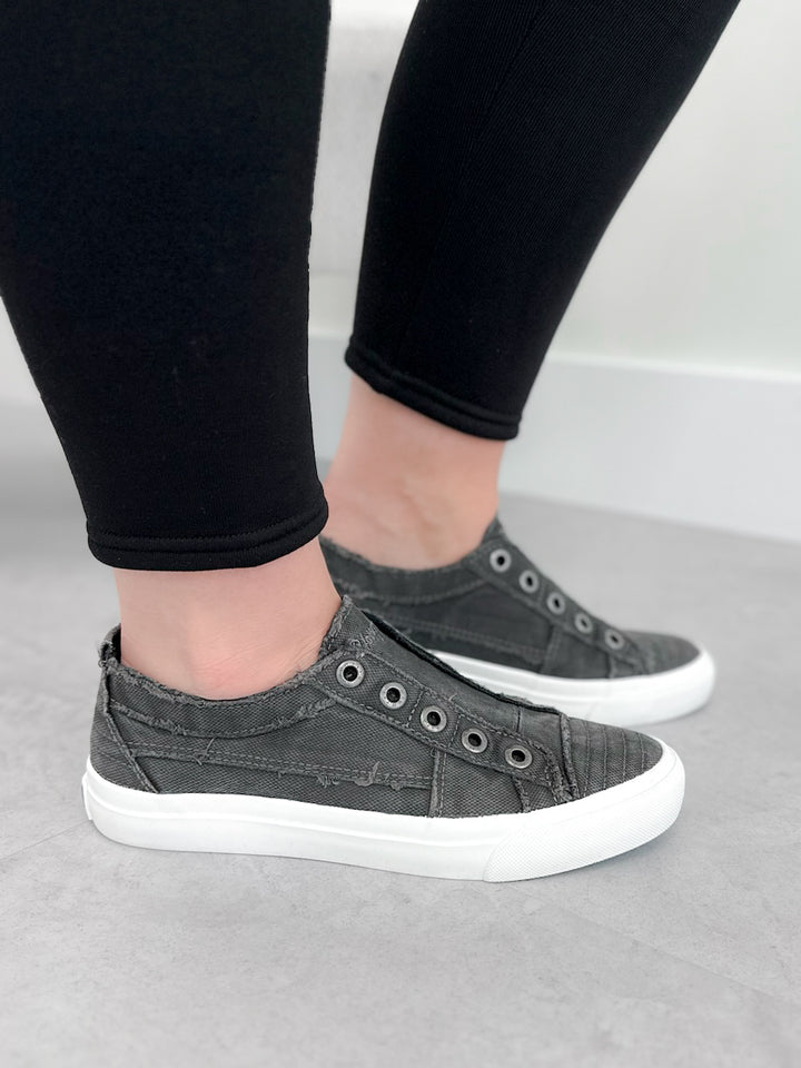 Play Sneaker in Black Canvas by Blowfish