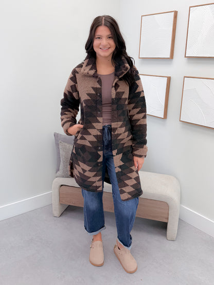 Sonoma Fleece Jacket in Coffee Bean
